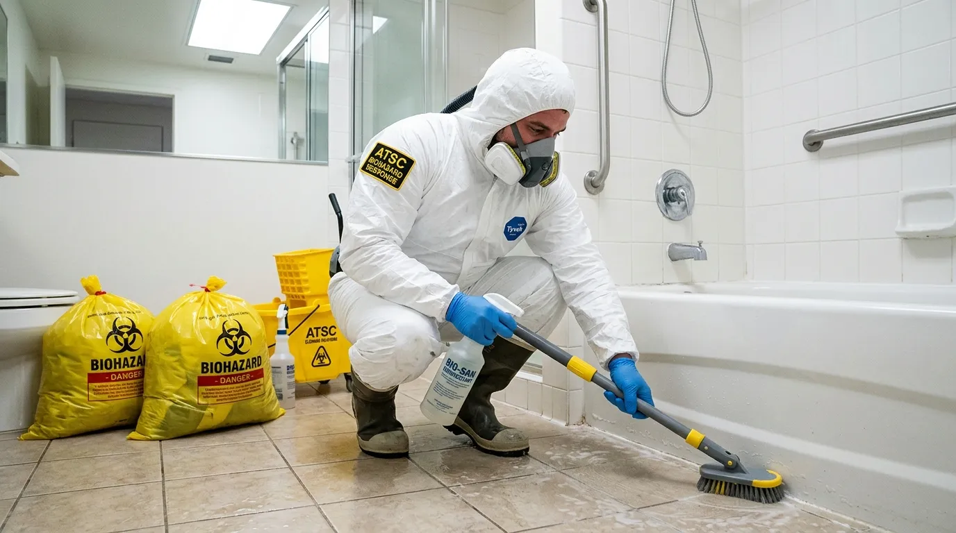 Decontamination equipment deployed for Blood Cleanup in Century City